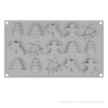 3D Christmas Fondant Molds Silicone Candy